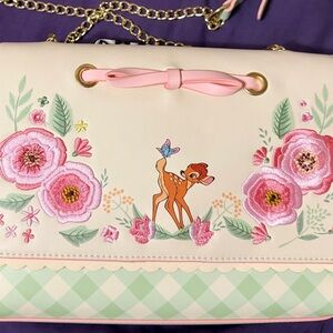 Loungefly Disney Bambi Springtime Gingham Crossbody
